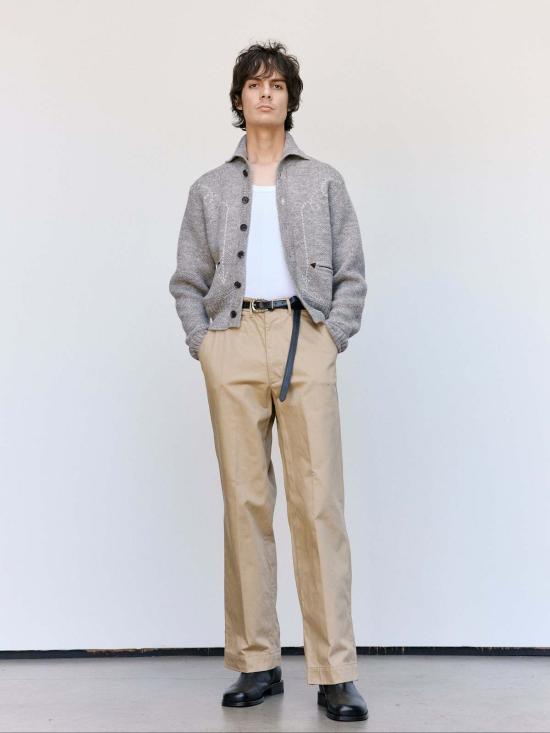  더 레터스 가디건 레터스 셰틀랜드 울 5G 웨스턴 터틀넥 카디건 - THE LETTERS