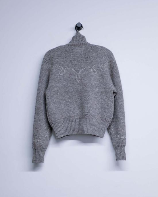  더 레터스 가디건 레터스 셰틀랜드 울 5G 웨스턴 터틀넥 카디건 - THE LETTERS