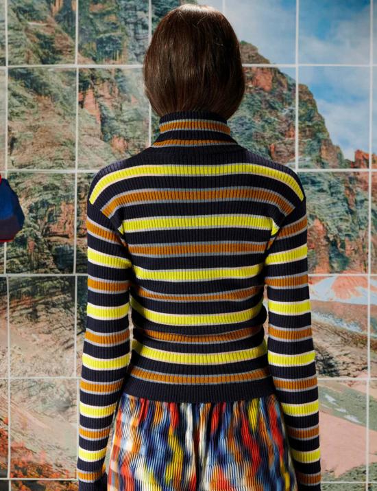  헨릭 빕스코브 터틀넥 Henrik Vibskov 라인  니트 탑 - HENRIK VIBSKOV