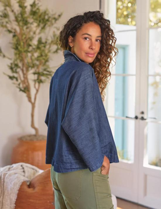  프랭크 앤 에일린 블라우스 Frank & Eileen Gabi 팝오버 셔츠 - FRANK & EILEEN