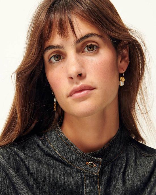  세순 이어링 소렌 진주 귀걸이 골드 - SESSUN