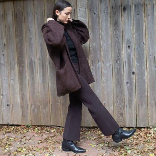  로렌 마누지안 코트 더블 페이스 - LAUREN MANOOGIAN