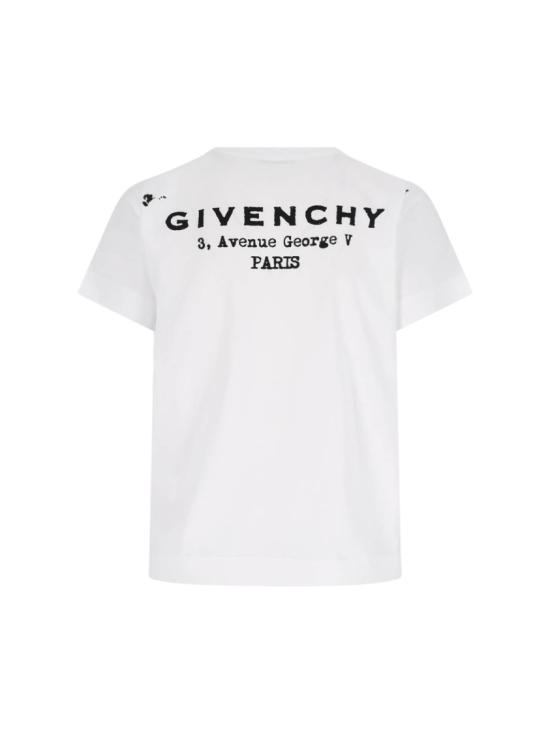 25FW 지방시 반팔 티셔츠 BW70FJP75N100 White - GIVENCHY