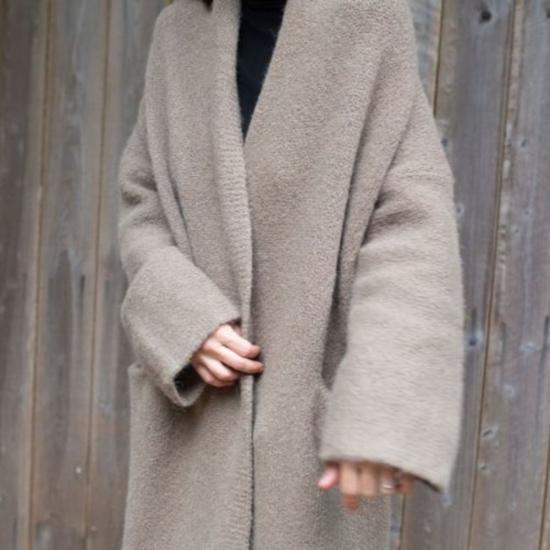  로렌 마누지안 가디건 롱 숄 카디건 - LAUREN MANOOGIAN