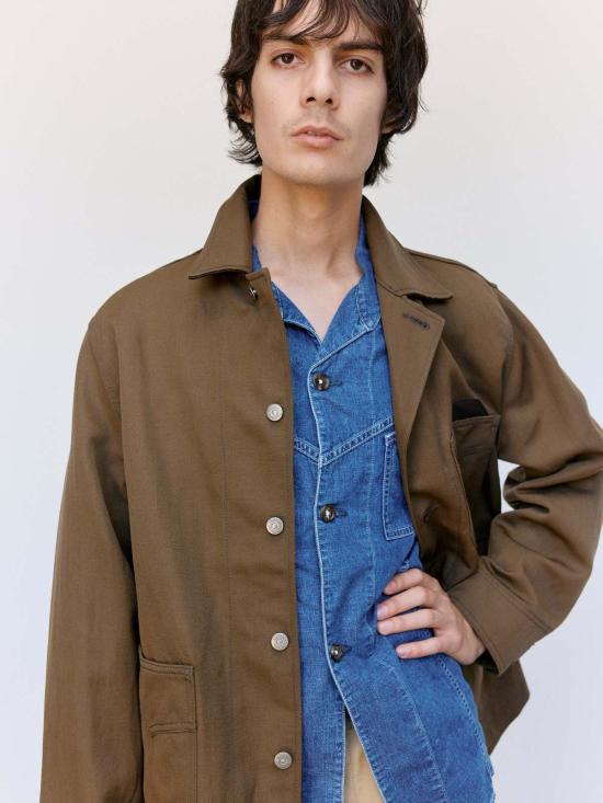  더 레터스 자켓 레터스 모카 울 리넨 트윌 워커스 재킷 - THE LETTERS