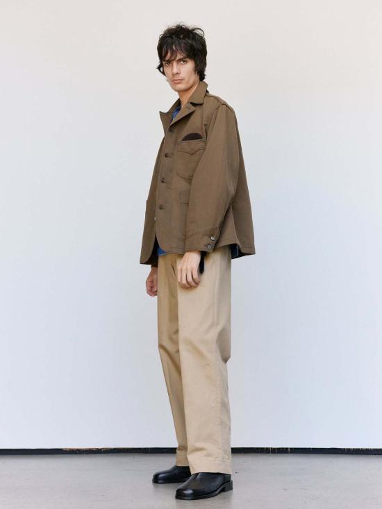  더 레터스 자켓 레터스 모카 울 리넨 트윌 워커스 재킷 - THE LETTERS