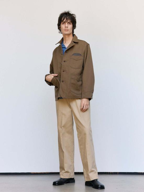  더 레터스 자켓 레터스 모카 울 리넨 트윌 워커스 재킷 - THE LETTERS