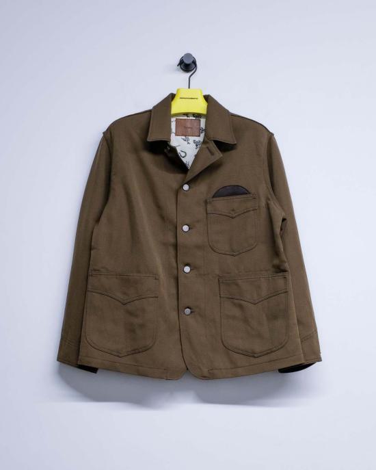  더 레터스 자켓 레터스 모카 울 리넨 트윌 워커스 재킷 - THE LETTERS