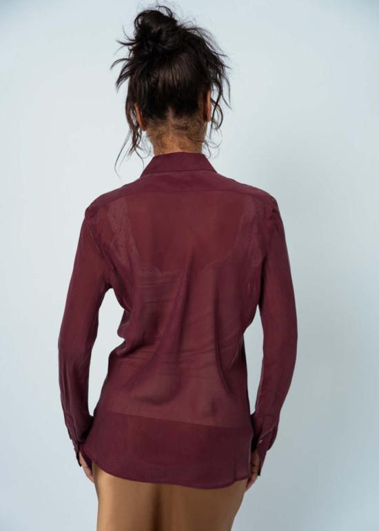  브라조 트리콧 블라우스 Brazeau 트리코 릴 프린스  보르도 - BRAZEAU TRICOT