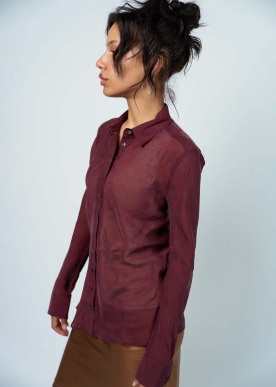  브라조 트리콧 블라우스 Brazeau 트리코 릴 프린스  보르도 - BRAZEAU TRICOT