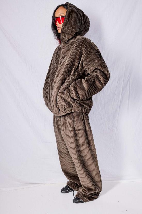  가브리엘라 콜 가먼츠 봄버 자켓 216호 브라운 코듀로이 퍼퍼 지퍼 재킷 - GABRIELA COLL GARMENTS