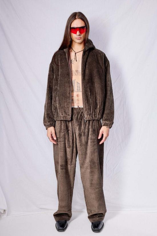  가브리엘라 콜 가먼츠 봄버 자켓 216호 브라운 코듀로이 퍼퍼 지퍼 재킷 - GABRIELA COLL GARMENTS