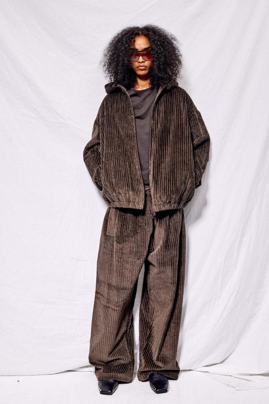  가브리엘라 콜 가먼츠 봄버 자켓 216호 브라운 코듀로이 퍼퍼 지퍼 재킷 - GABRIELA COLL GARMENTS