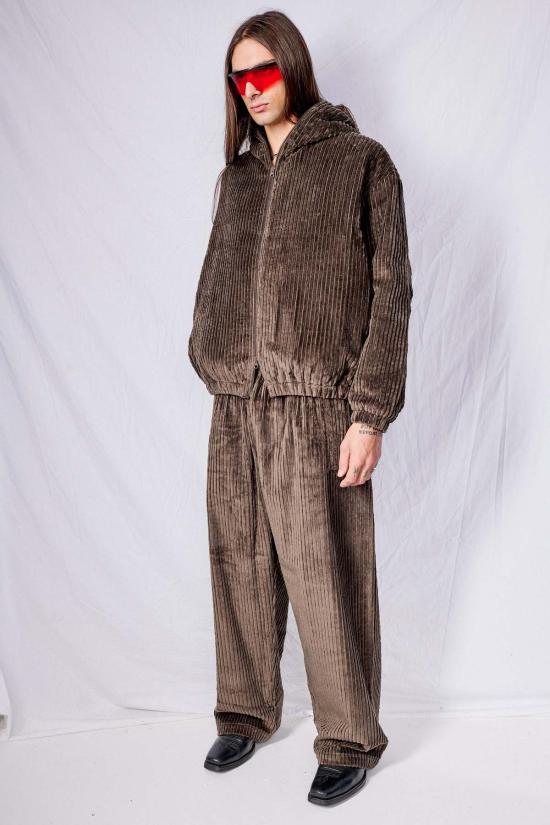  가브리엘라 콜 가먼츠 봄버 자켓 216호 브라운 코듀로이 퍼퍼 지퍼 재킷 - GABRIELA COLL GARMENTS