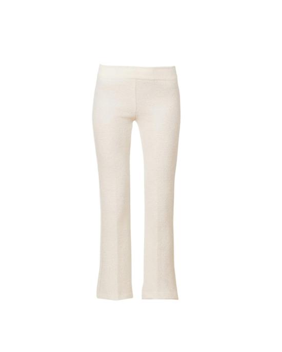  에비뉴 몽테뉴 크롭 팬츠 Avenue Montaigne 레오 팬츠 부클레 윈터 화이트