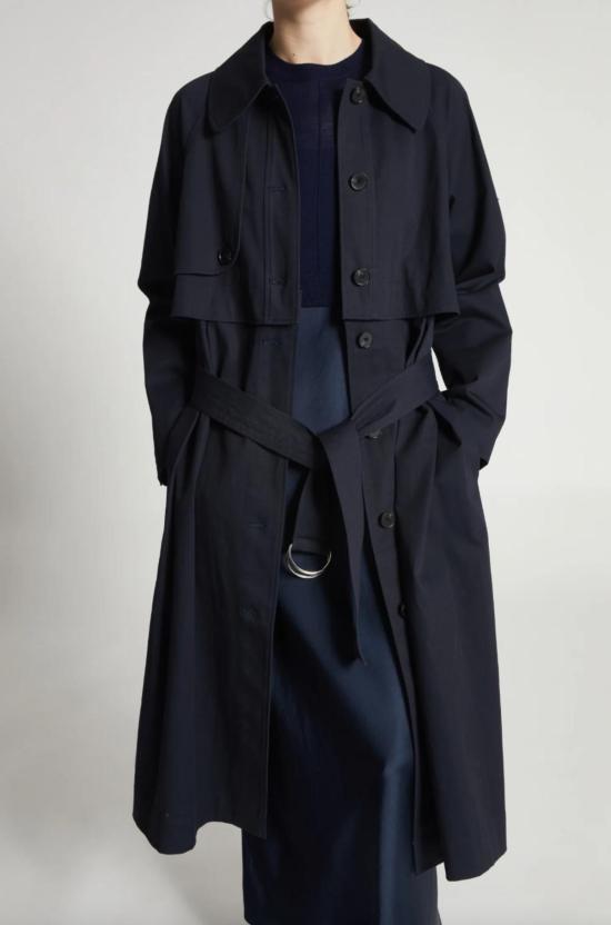  세인트 아트 롱 원피스 헤일리 슬립 드레스 네이비 - SAINT ART