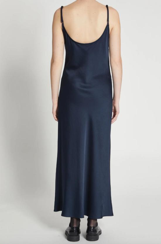  세인트 아트 롱 원피스 헤일리 슬립 드레스 네이비 - SAINT ART