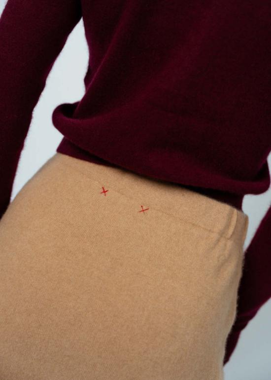  브라조 트리콧 미디 스커트 브라조 트리코 로얄 존 스커트 카멜 - BRAZEAU TRICOT