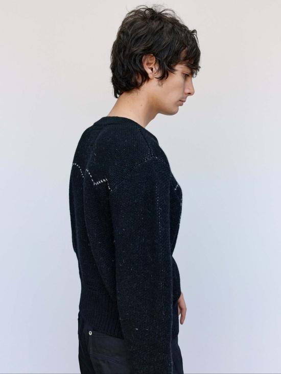  더 레터스 가디건 레터스 셰틀랜드 울 리넨 웨스턴 카디건 - THE LETTERS