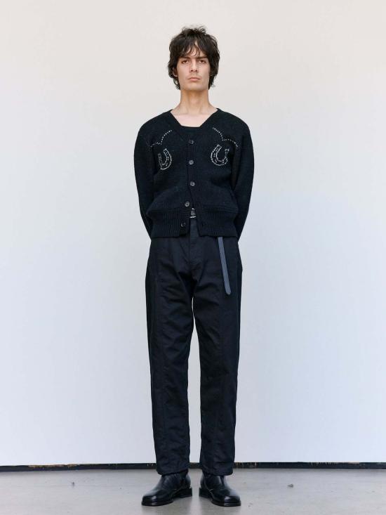  더 레터스 가디건 레터스 셰틀랜드 울 리넨 웨스턴 카디건