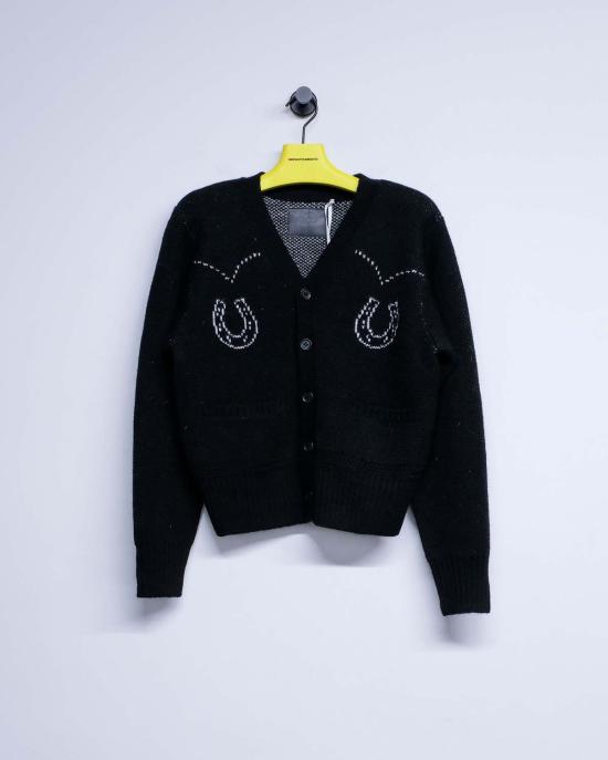  더 레터스 가디건 레터스 셰틀랜드 울 리넨 웨스턴 카디건 - THE LETTERS