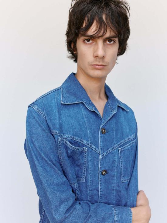  더 레터스 데님 팬츠 레터스 인디고 워시드 데님 웨스트 코스트 셔츠 - THE LETTERS