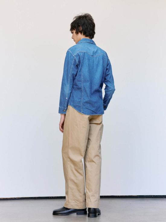  더 레터스 데님 팬츠 레터스 인디고 워시드 데님 웨스트 코스트 셔츠 - THE LETTERS