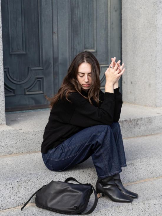  미셀라 그렉 데님 팬츠 미카엘라 그렉 다크 인디고 패널 진 - MICAELA GREG