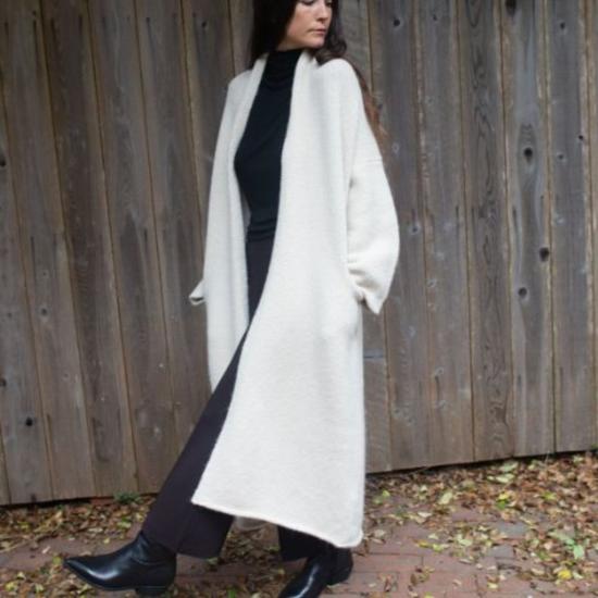  로렌 마누지안 가디건 롱 숄 카디건 - LAUREN MANOOGIAN