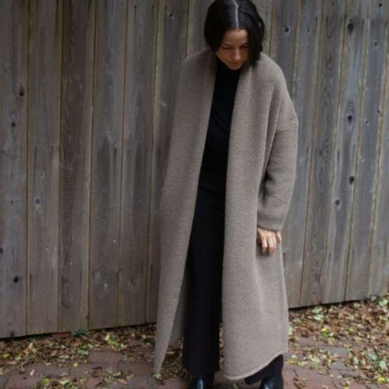  로렌 마누지안 가디건 롱 숄 카디건 - LAUREN MANOOGIAN