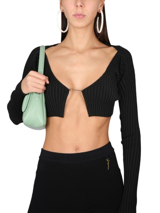  자크뮈스 긴팔 티셔츠 213KN108 2190990 Black - JACQUEMUS