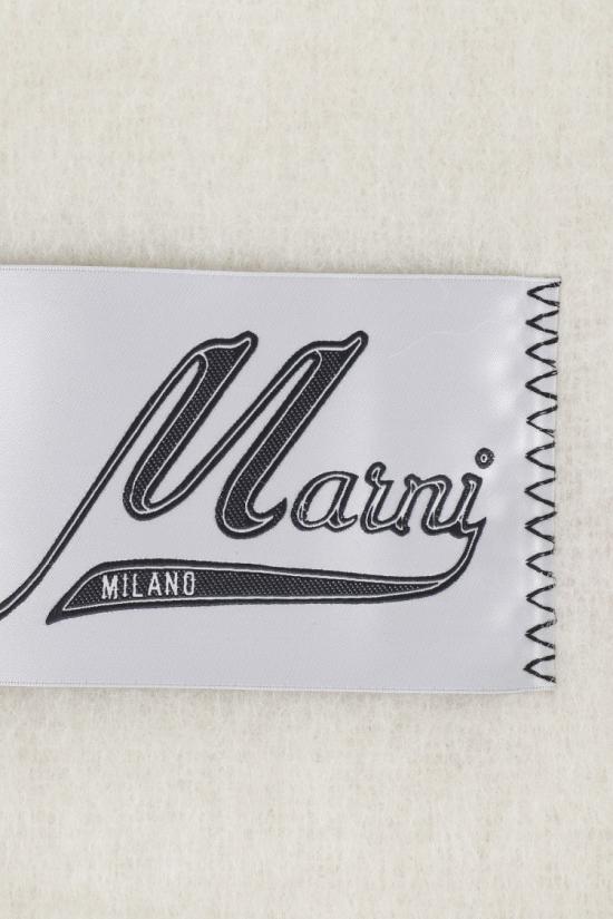 25FW 마르니 터콰이즈 알파카 스카프 SCMC0059Y0 UTW918 097 White - MARNI
