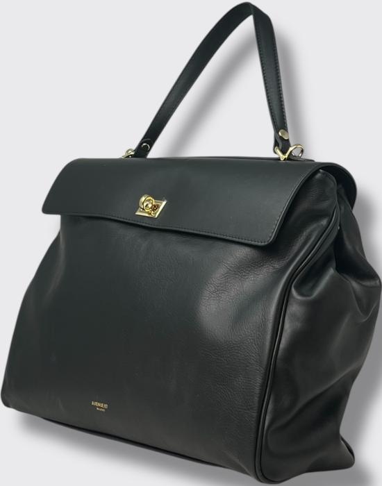 25FW 에비뉴67 숄더백 FULLLEATHER 001 nero - AVENUE 67