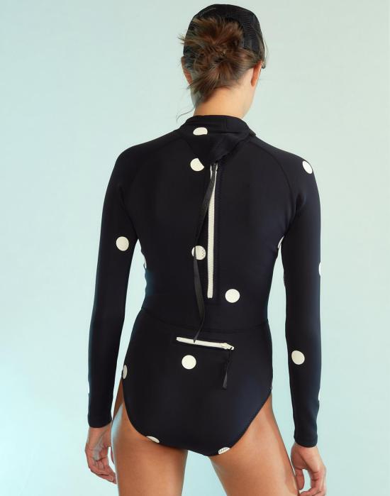  신시아 로리 원피스 수영복 신시아 로울리 크루즈 습식수트 블랙/화이트 - CYNTHIA ROWLEY