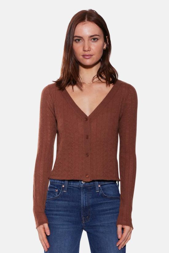  더 타일 클럽 가디건 타일 클럽 클레어 포인텔 카디건 - THE TILE CLUB