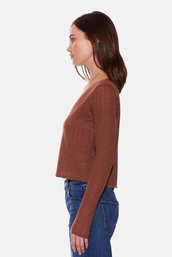  더 타일 클럽 가디건 타일 클럽 클레어 포인텔 카디건 - THE TILE CLUB