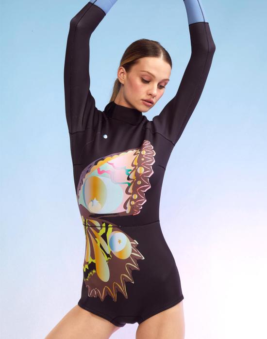  신시아 로리 원피스 수영복 신시아 로울리 버터플라이 습식수트 - CYNTHIA ROWLEY