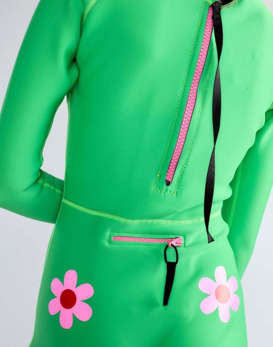  신시아 로리 원피스 수영복 신시아 로울리 치키 플로럴 습식수트 그린 - CYNTHIA ROWLEY