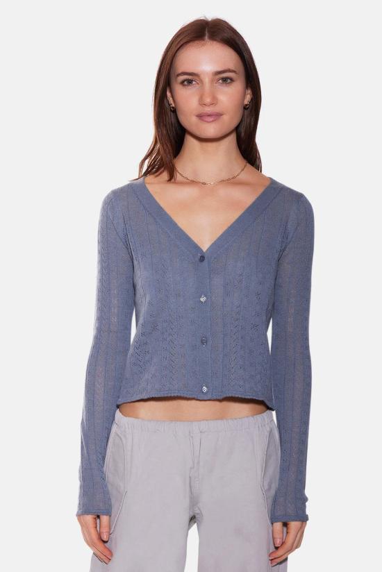  더 타일 클럽 가디건 타일 클럽 클레어 포인텔 카디건 - THE TILE CLUB