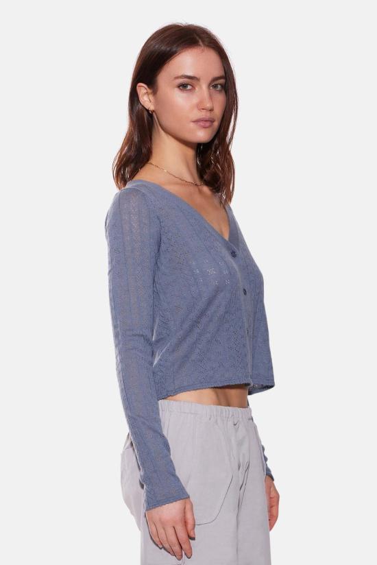  더 타일 클럽 가디건 타일 클럽 클레어 포인텔 카디건 - THE TILE CLUB