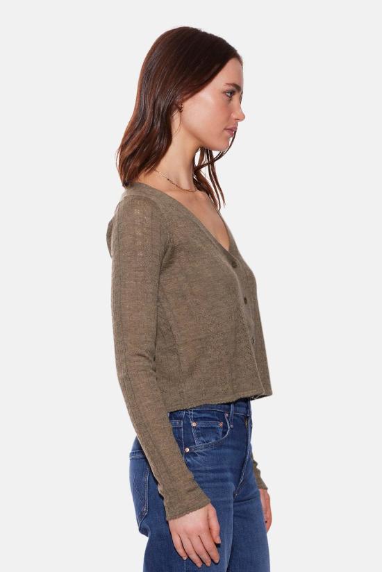  더 타일 클럽 가디건 타일 클럽 클레어 포인텔 카디건 - THE TILE CLUB