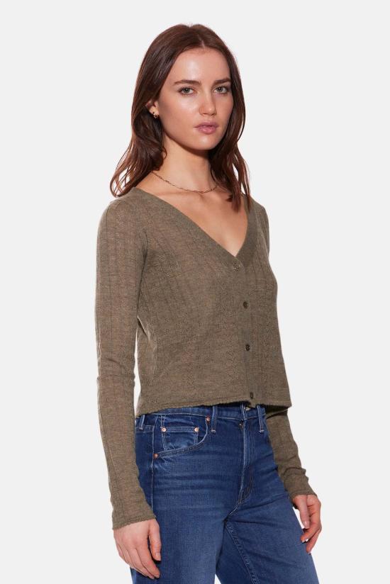  더 타일 클럽 가디건 타일 클럽 클레어 포인텔 카디건 - THE TILE CLUB