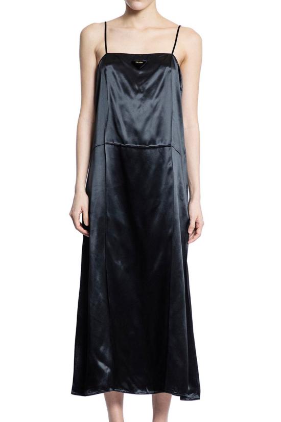 25SS 프라다 원피스 P3O4515ZC F0002 Black