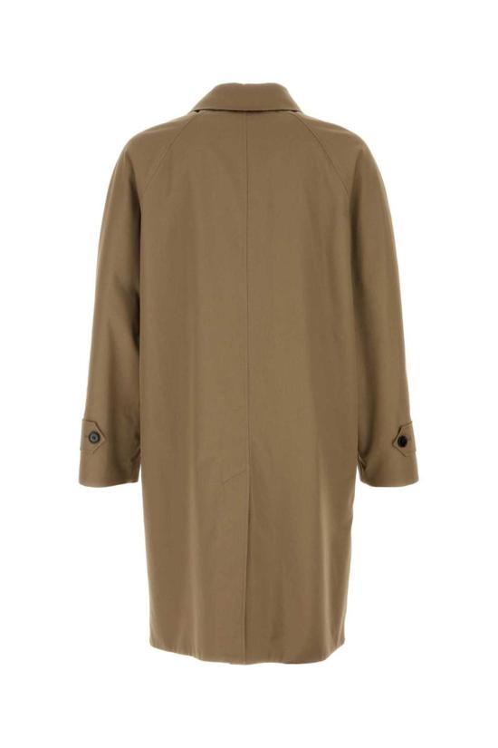 25FW 버버리 롱 헤링본 울 듀얼 카 코트 8117693 A3324 CLAYBROWN - BURBERRY