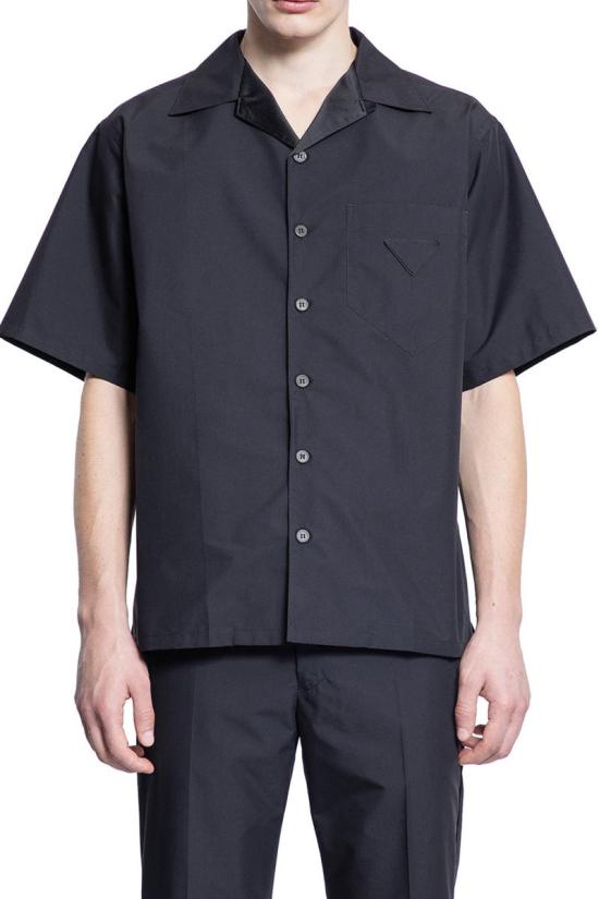 25SS 프라다 긴팔 셔츠 SC80316A6 F0002 Black