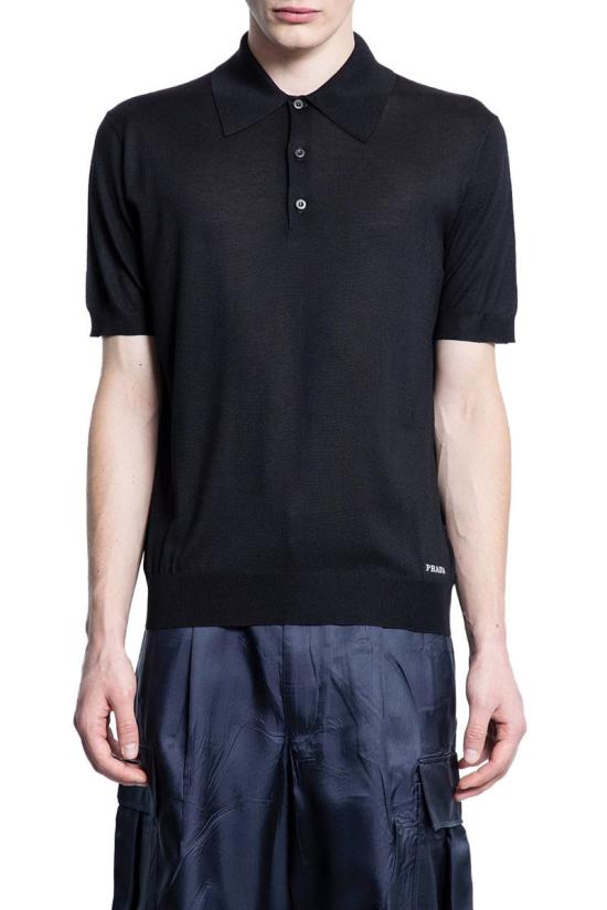 25SS 프라다 폴로 티셔츠 UMB92516AI F0002 Black