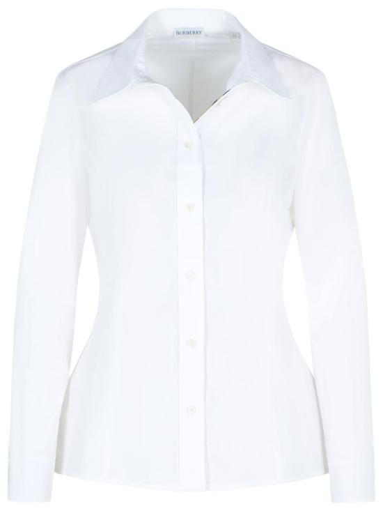 25FW 버버리 슬림핏 코튼 포플린 셔츠 8117134A1462 WHITE