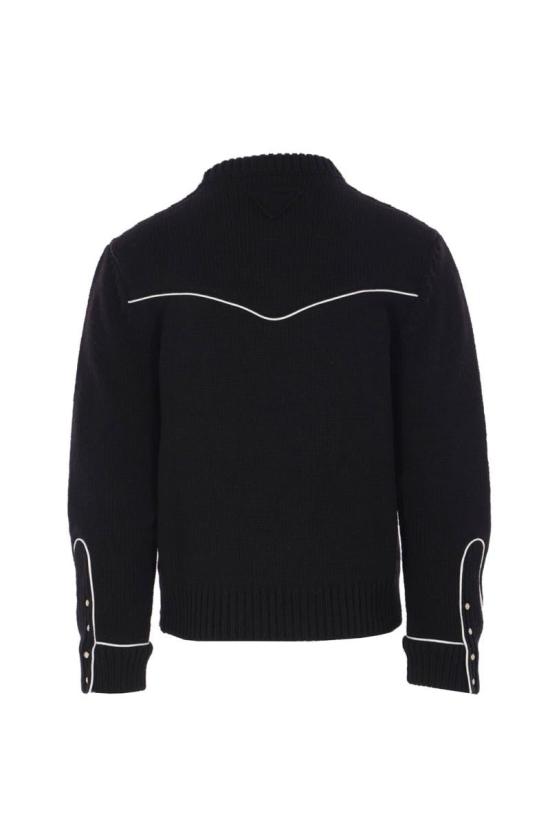 25FW 프라다 스웨터 UMF074SOOO17OVF0002 Black - PRADA