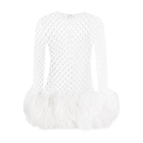 25FW 돌체앤가바나 원피스 F60FCZ FLSLD W0800 WHITE