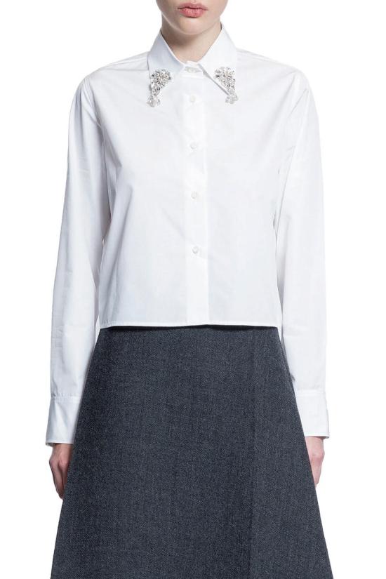 25SS 프라다 셔츠 P472HR155W F0009 WHITE